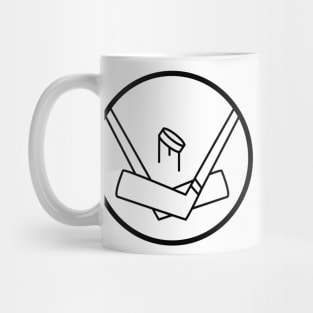 ICE HOCKEY STICK PUCK BATTLE Mug